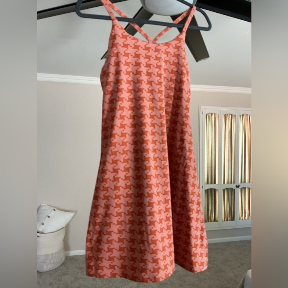 Pink and Red Patterned Dress